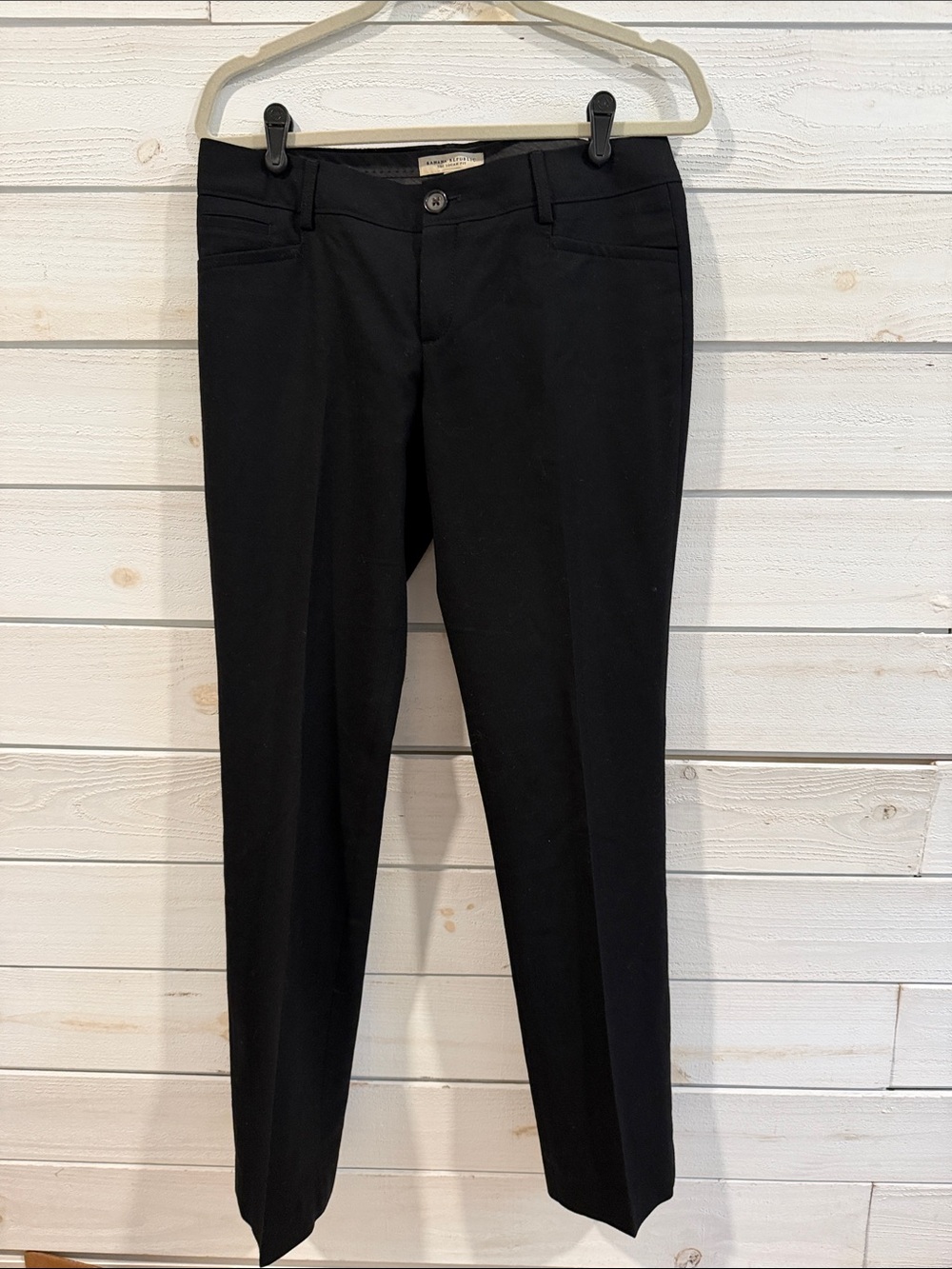 Banana Republic Black Straight-Leg Women's Trousers